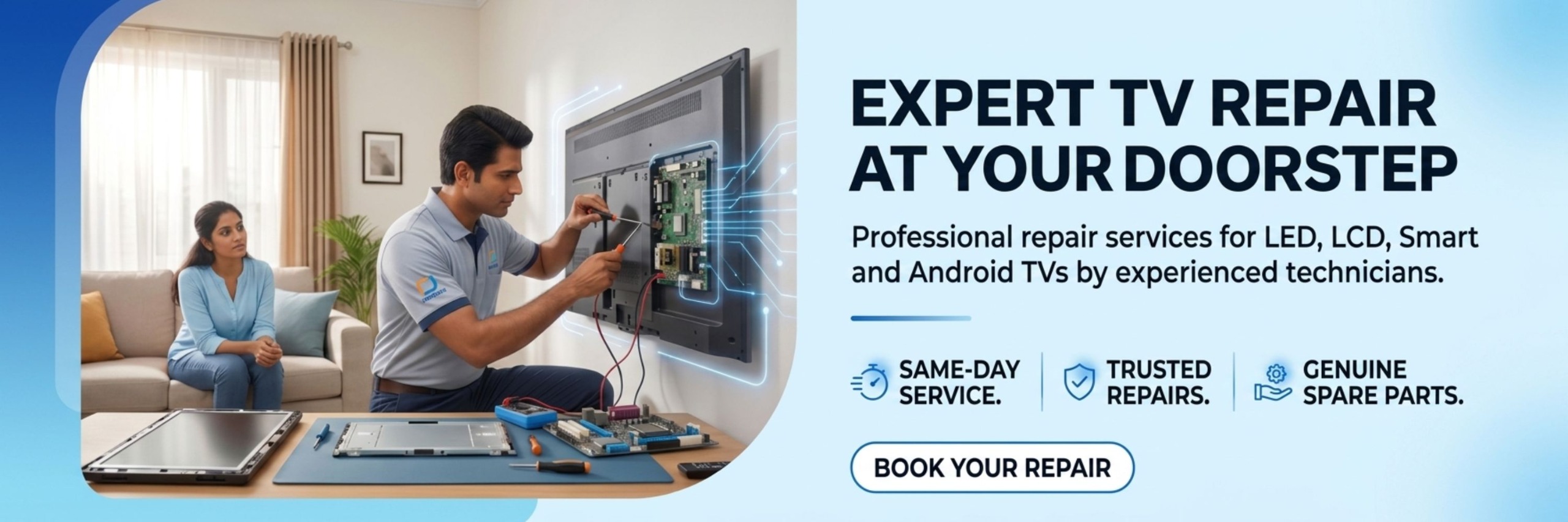 Expert TV repair at your doorstep